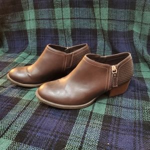 Dr. Scholl's Jordan Womens Ankle Booties - Dark Brown Size 10